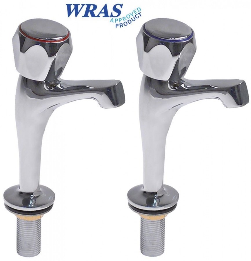 Pereche de robineți verticali coloană robinet ceramic 1/2" lungime de scurgere 78mm - 545956