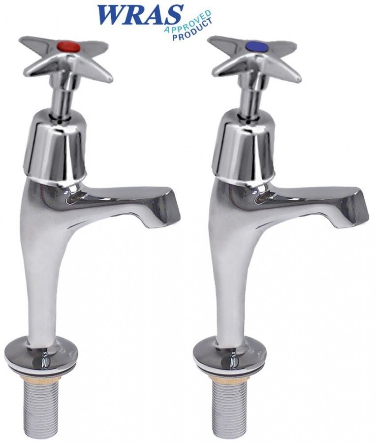 Pereche de robineți verticali coloană robinet ceramic 1/2" lungime de scurgere 78mm - 545957