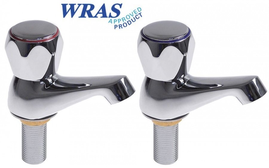 Pereche de robineți verticali coloană robinet ceramic 1/2" lungime de scurgere 85mm - 545959