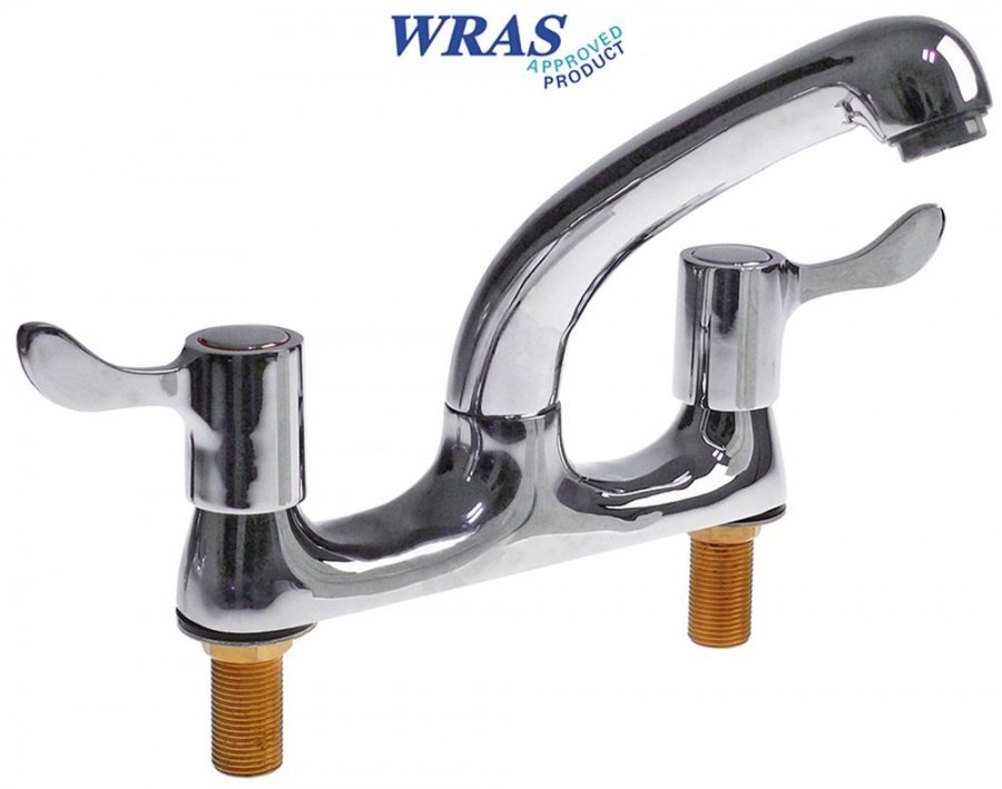 Baterie robinet cu doua intrări robinet ceramic 1/2" lungime de scurgere 165mm