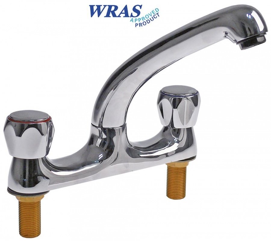 Baterie robinet cu doua intrări robinet ceramic 1/2" lungime de scurgere 165mm