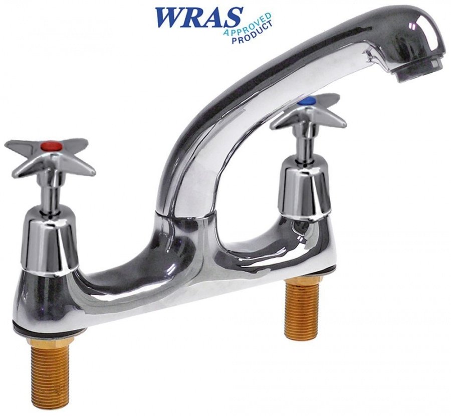 Baterie robinet cu doua intrări robinet ceramic 1/2" lungime de scurgere 165mm
