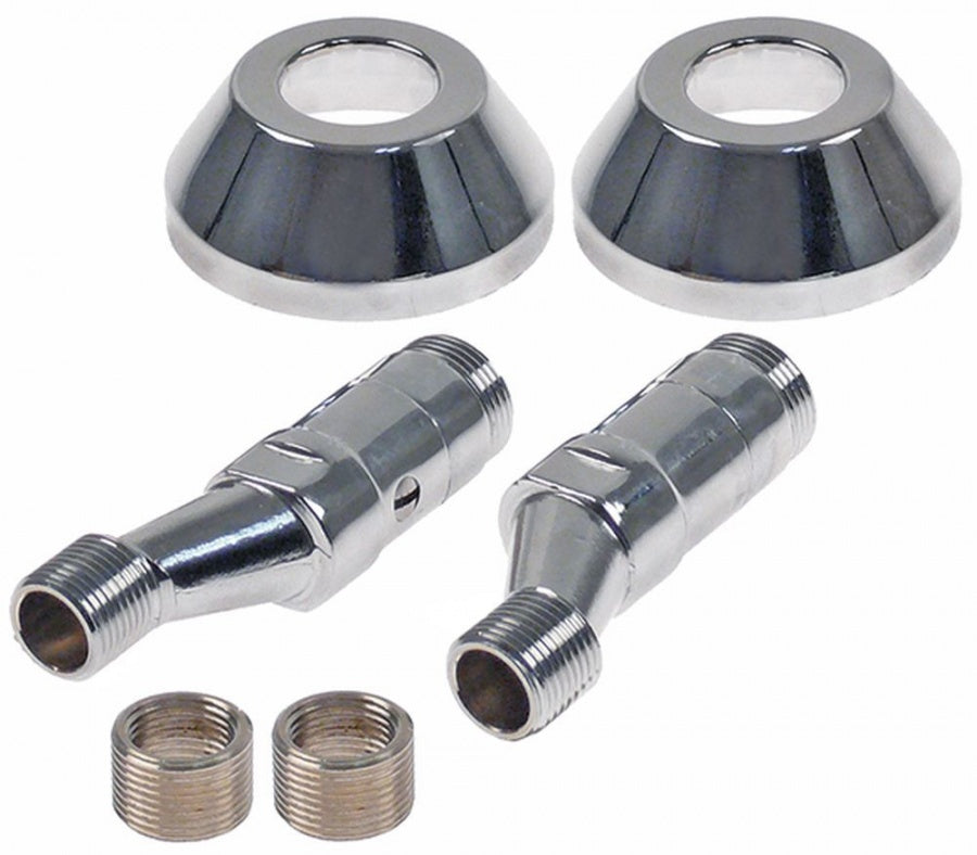 Excentric racord 1/2" - 3/4" cu încuietoare L 100mm alamă cromată P 2 bucăți - 546058
