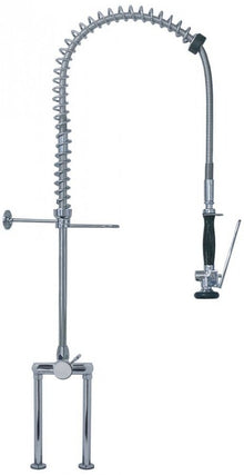 pre-rinse unit with single lever bridge mixer tap short lever without swivel tap connection 1/2"