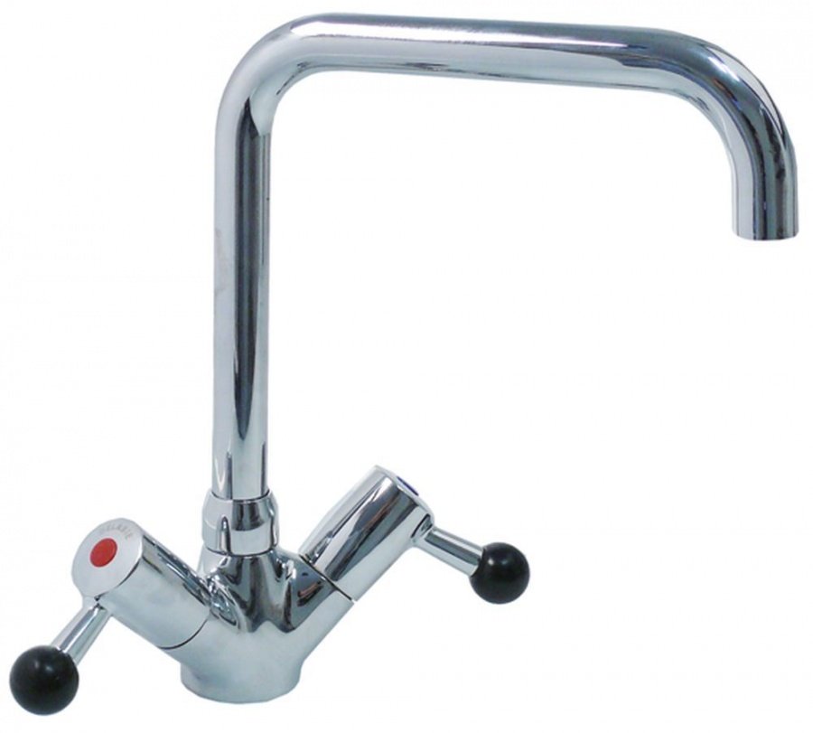 Monobloc tap spout projection 200mm spout height 230mm ¼ turn connection ½" - 547292
