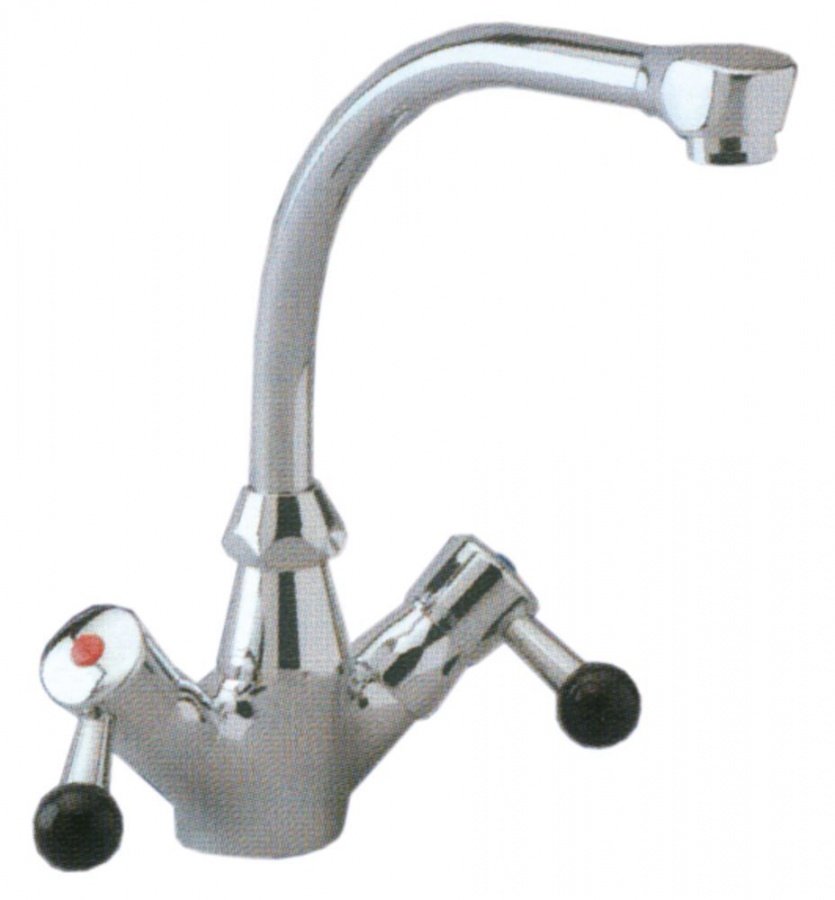Monobloc tap spout projection 300mm spout height 230mm ¼ turn connection ½" - 547293