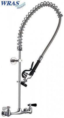 pre-rinse unit with wall-mounted water tap head 1/2" without swivel tap connection 1/2"