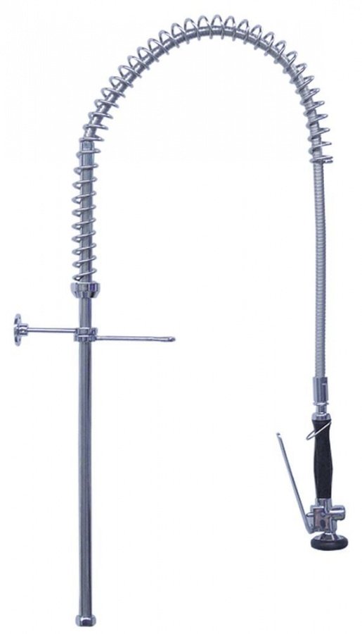 rising pipe short without swivel tap with spring, spring holder, hose, hand shower
