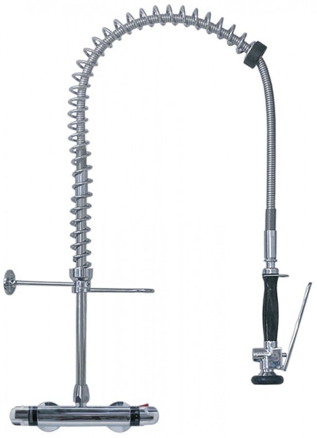 pre-rinse unit with wall-mounted thermostatic tap without swivel tap connection 1/2" PREMIUM PLUS