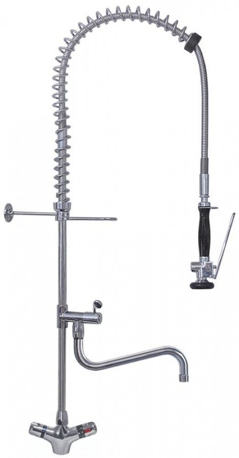 pre-rinse unit with thermostatic tap with swivel tap connection 1/2" PREMIUM PLUS