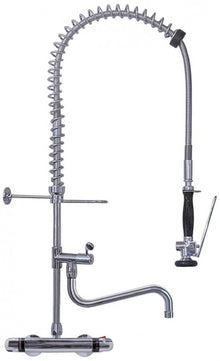 pre-rinse unit with wall-mounted thermostatic tap with swivel tap connection 1/2" PREMIUM PLUS