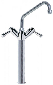 Monobloc tap with pillar 300mm ceramic tap head ½" 90° spout length 200mm - 547381