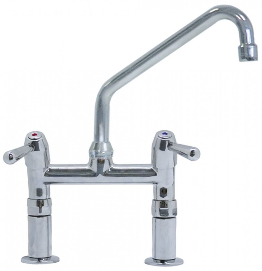 Baterie cu robineti ceramici, picurator rotativ L 250 mm, racorduri 1/2" - 548067