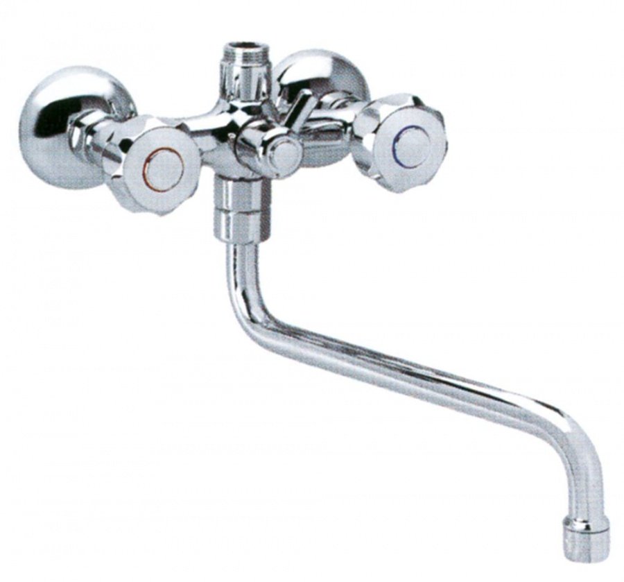 wall-mounted water tap spout projection 200mm with S-spout