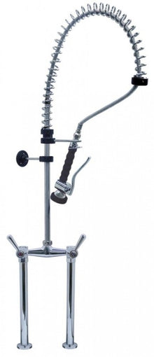 Pre-rinse unit with bridge mixer tap ceramic tap head 1/2" 90° without swivel tap - 548916