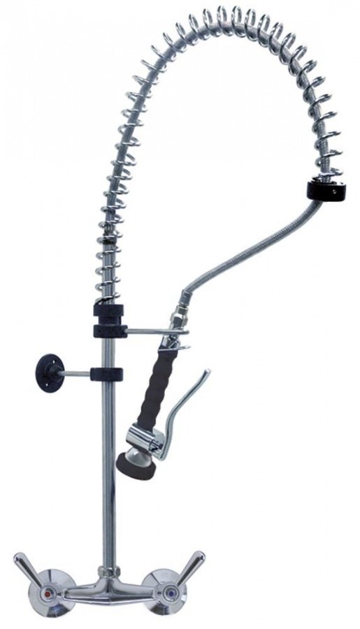 Pre-rinse unit with wall-mounted water tap ceramic tap head 1/2" 90° without swivel tap - 548918