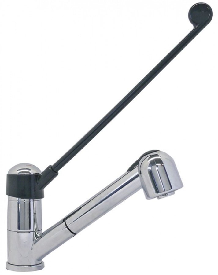Baterie monobloc cu dus mobil extractibil, 1/2", cu buton jet/dus - 549241
