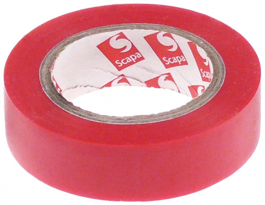 Banda izolatoare rosie, -10 +105°C, latime 15 mm, lungime L 10 m, PVC, conform standard VDE - 550024