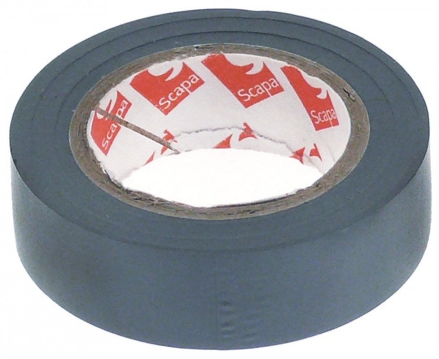 Banda izolatoare gri, -10 +105°C, latime 15 mm, lungime L 10 m, PVC, conform standard VDE - 550025
