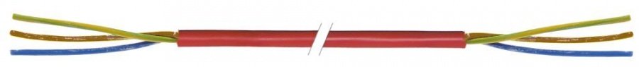 Cablu siliconic cu 3 fire 3 x 1,5 mm², temperatura lucru -60+180°C, T.max. 230°C, 300 / 500 V, lungime 25 metri - 550065