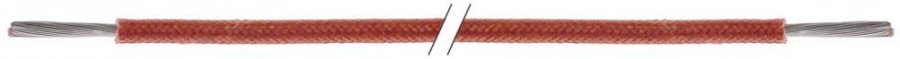 Cablu multifilar cupru nichelat 1,5mm² înveliș fibra de sticla siliconata T max 250°C lungime 10m - 550075