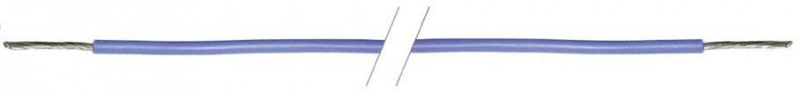 Cablu multifilar cupru nichelat 2,5mm² înveliș silicon albastru T permanenta -60+180°C T max 230°C 300/500V L 25m - 550095