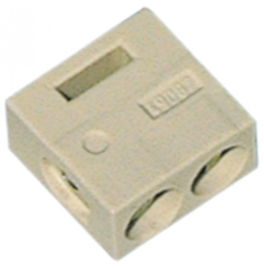 Clemă de legătură ceramică (porțelan) pentru conductor 10 mm², max. 57 A, max 400 V, 25 x 15 x 25 mm - 550125