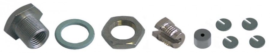 Presetupa completa pentru etansare traversare, filet extern M12x0,75, filet intern M9x1, senzor ø maxim 6,5 mm - 550148