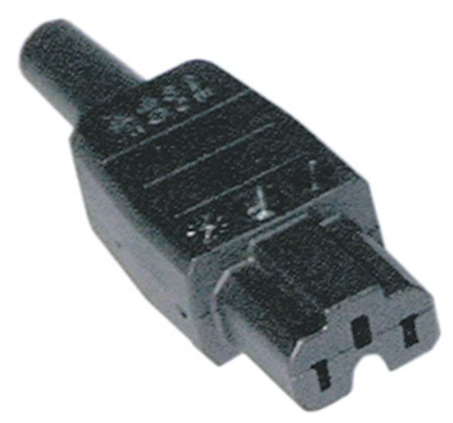 Stecher C15A rezistent la temperatura pana la 155°C, max 10A/250V, termoplastic - 550243