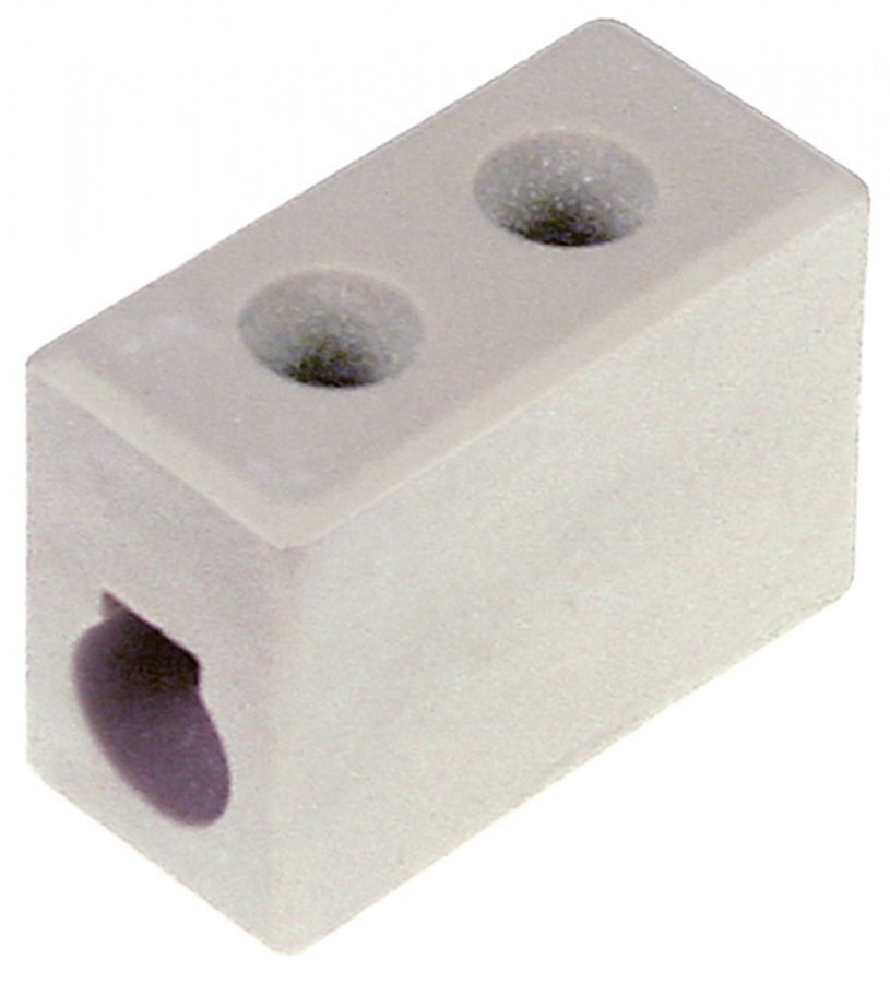 Clemă ceramică de legătură 6 mm², max. 30A, max 450V, L 25x12 mm, H 20 mm - 550594