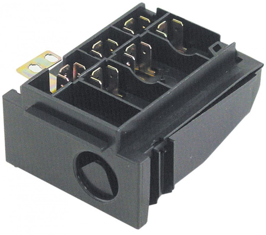 Regleta sir de cleme cu 6 contacte 3P+N+PE, cu capac - 550671
