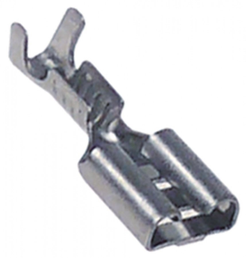 Papuc terminal pentru fir 0,5-1mm² lățime 6,3mm din inox t.max. 400°C 100 buc - 551001