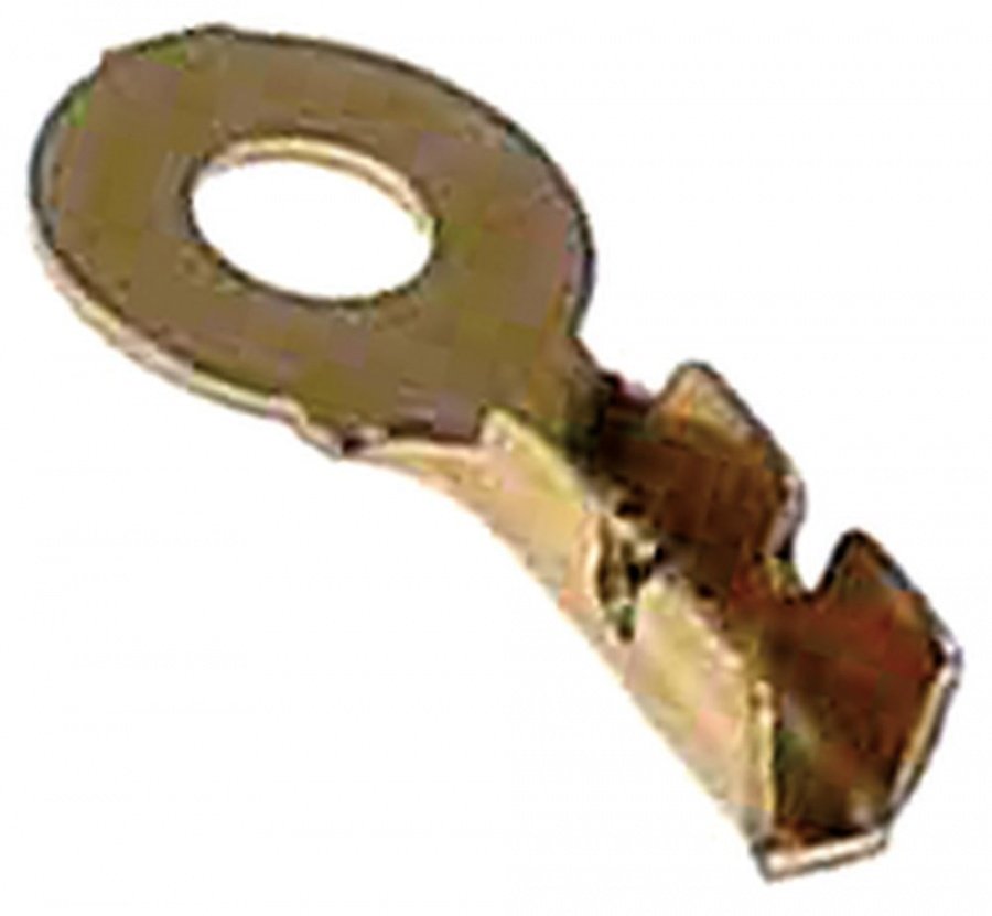 Papuc terminal inelar int 3,2mm pentru filet M3 pentru fir 0.5-1.0mm² aliaj CuZn t.max. 125°C 100 bucăți - 551019