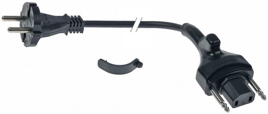 Cablu alimentare CEE7/17 secțiune fir 1,5mm² max 16A max 250V lungime cablu 3,6m - 551351