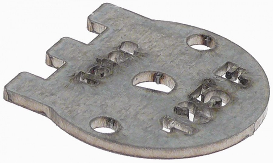 placa suport pentru senzor de temperatură L 35mm L 35mm Î 2mm ø găuri 4mm