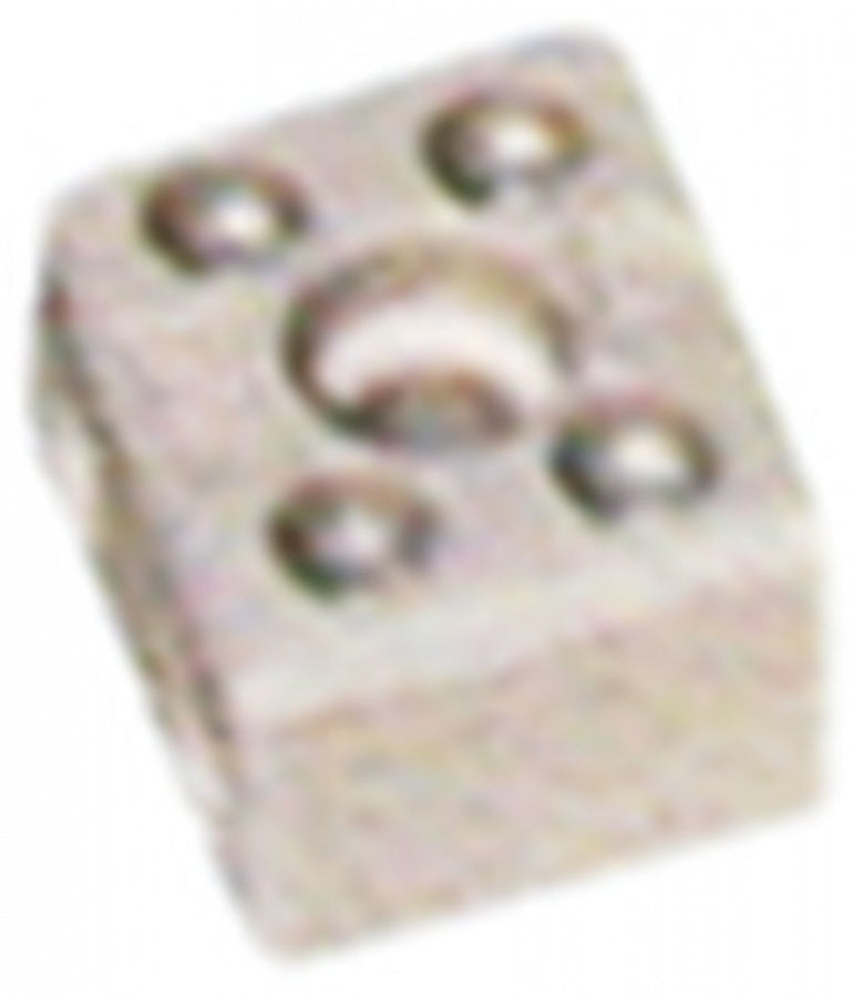 Porcelain terminal block 2-pole, 2,5mm² max. 10A max 250V 22x17mm H 15mm Qty 10 pcs - 555112