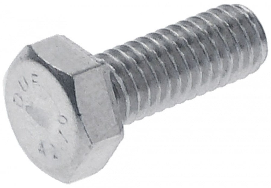 Surub din inox M6, L filet 16 mm, hexagon 10, standard DIN 933 / ISO 4017, plic cu 20 de bucati - 560087
