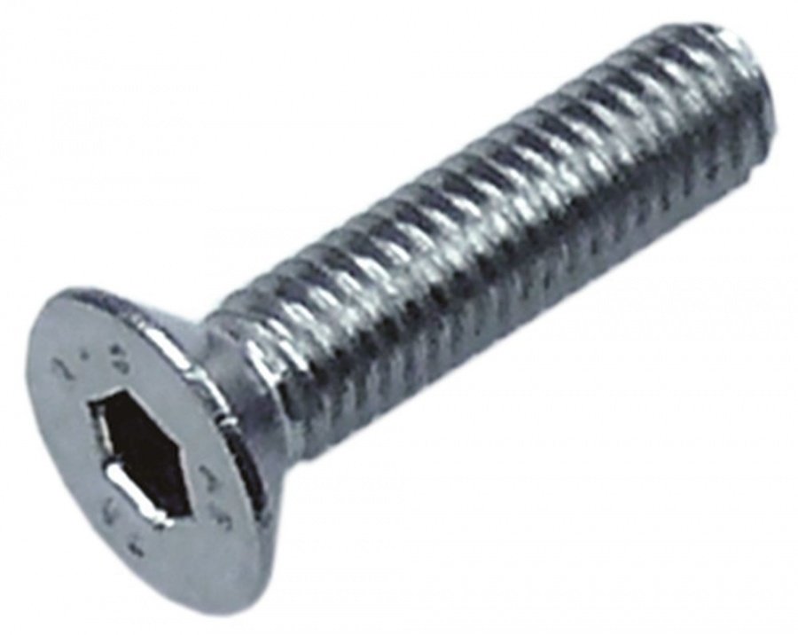 countersunk screw thread M6 L 20mm WS 4 SS DIN/ISO  Qty 1 pcs intake hexgonal