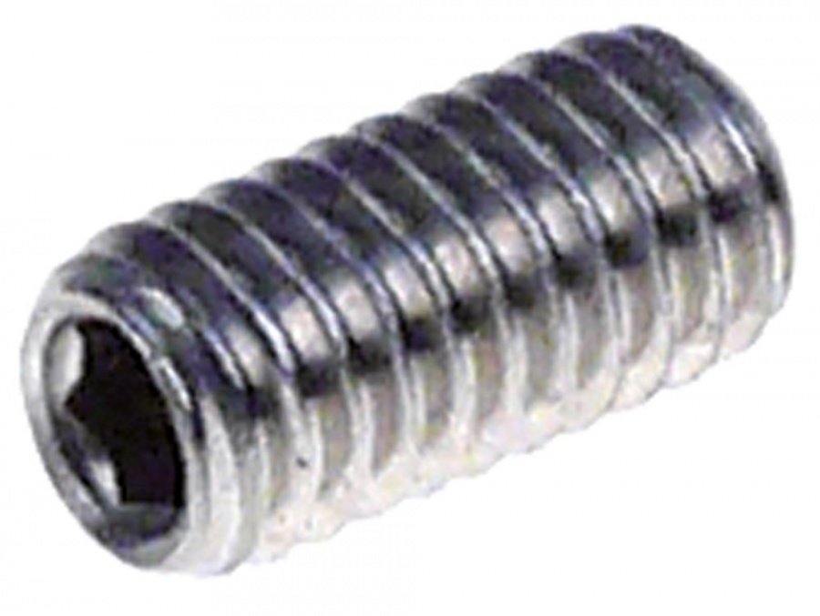 Surub fara cap M5, L 6mm, din inox, standard DIN 913, ISO 4026, hexagon interior 2,5, plic cu 20 de bucati  - 560346