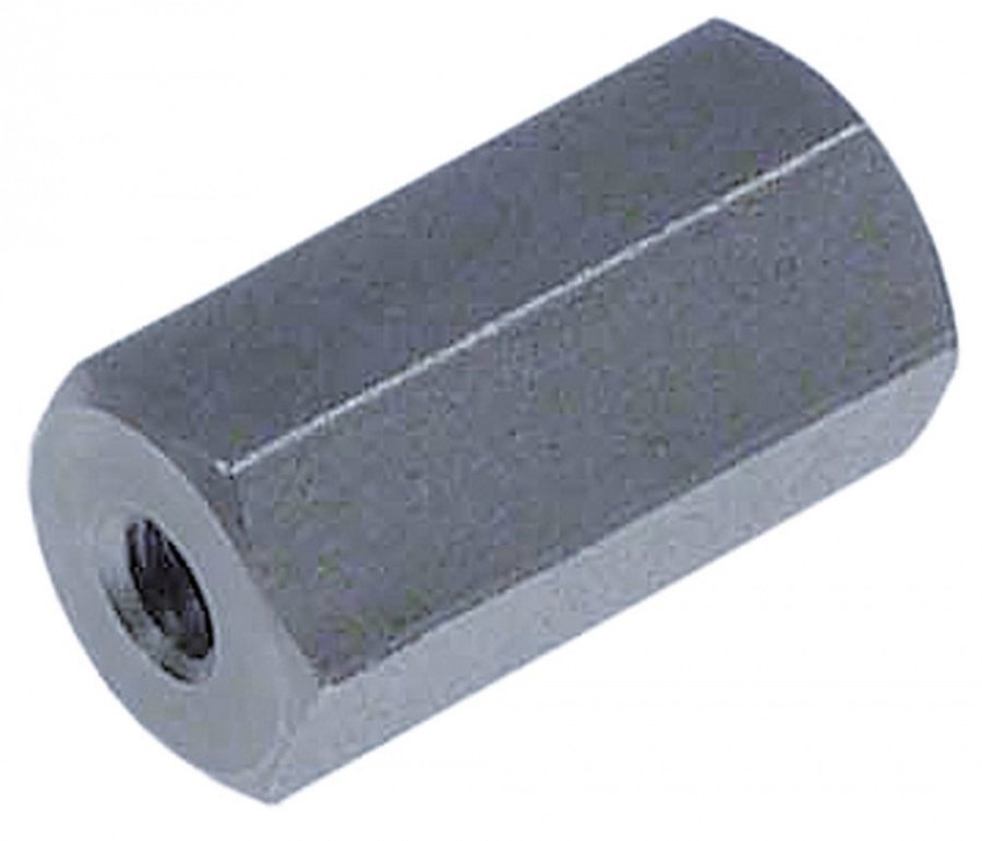 long nut thread M4 L 20mm WS 10 SS Qty 1 pcs