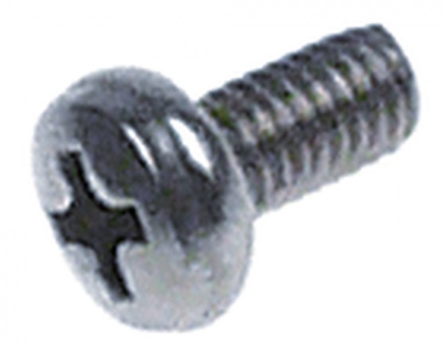 Surub din inox M4, lungime filet 8 mm, cap cruce ø 8 mm - 560365