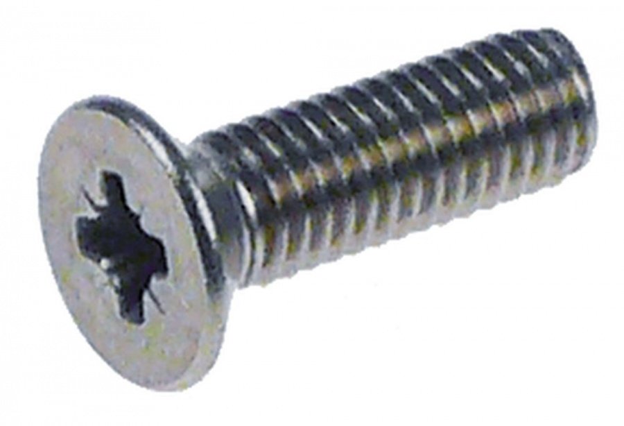 countersunk screw M5 L 16 mm stainless steel DIN 965 Qty 1 pc intake Phillips head ø 9 mm - 560370