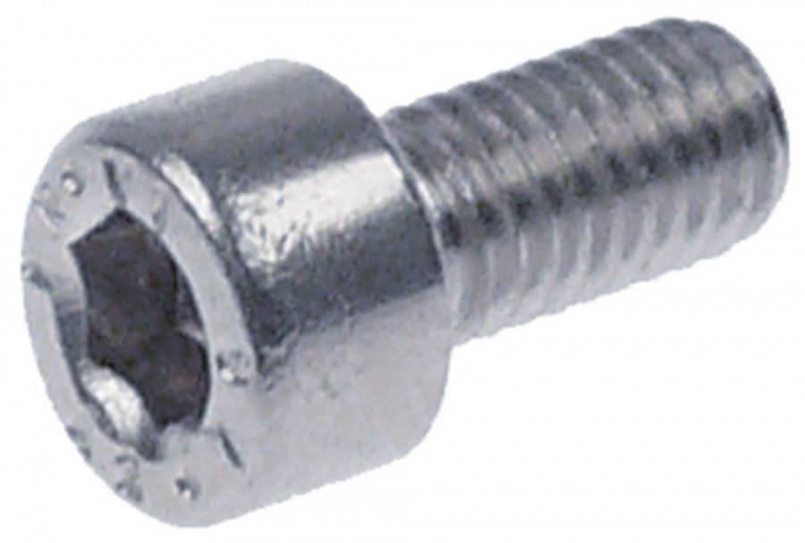 Surub din inox, cu cap cilindric, filet M6 L 15 mm, total L 21mm, imbus 5 - 560706