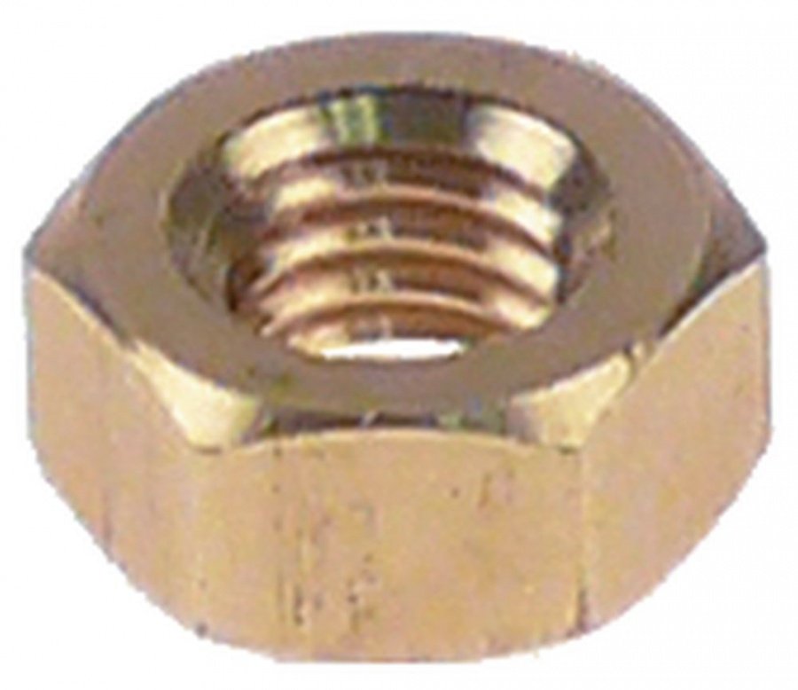 nut M8 H 6,4mm brass WS 13 Qty 1 pcs DIN 934