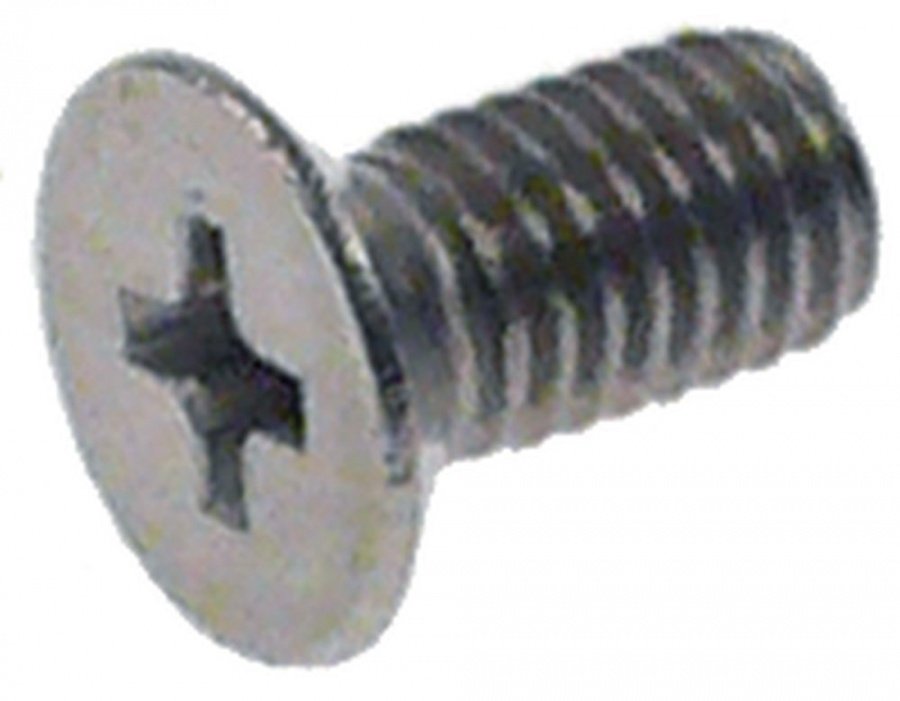 Surub cu cap inecat M5x10, filet 10 mm, din inox, UNI 7688, DIN 965, ISO 7046, plic cu 20 de bucati - 560556