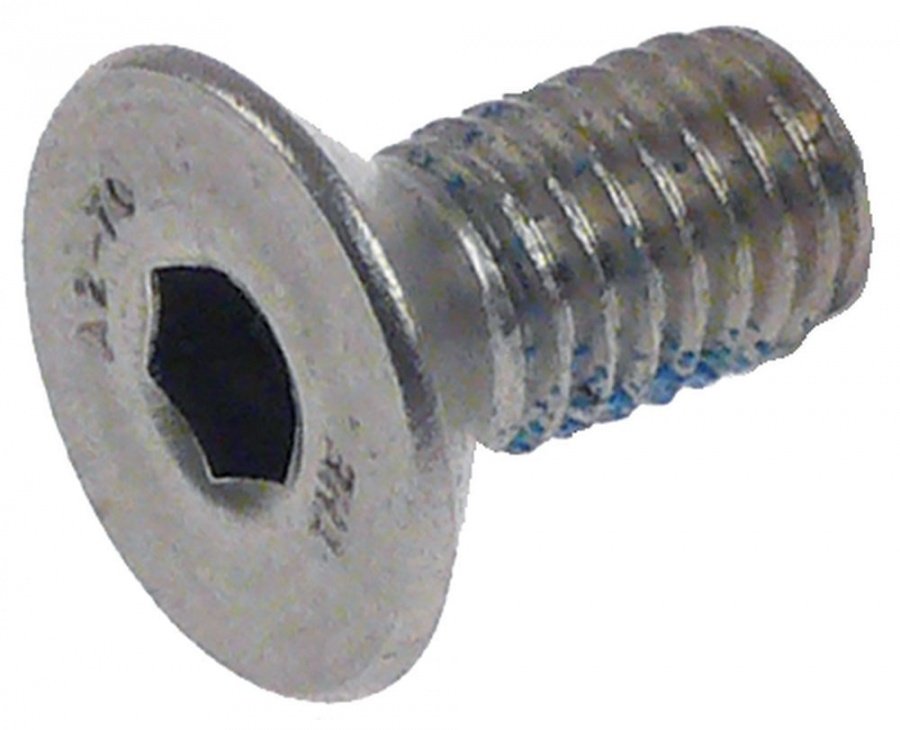 countersunk screw thread M8 L 16mm WS 5 SS DIN/ISO DIN 7991/ISO 10642 Qty 1 pcs head ø 15,5mm