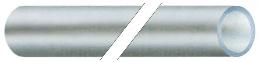 PVC hose ID ø 6mm ED ø 8mm L 100m thickness 1mm t.max. 60°C transparent