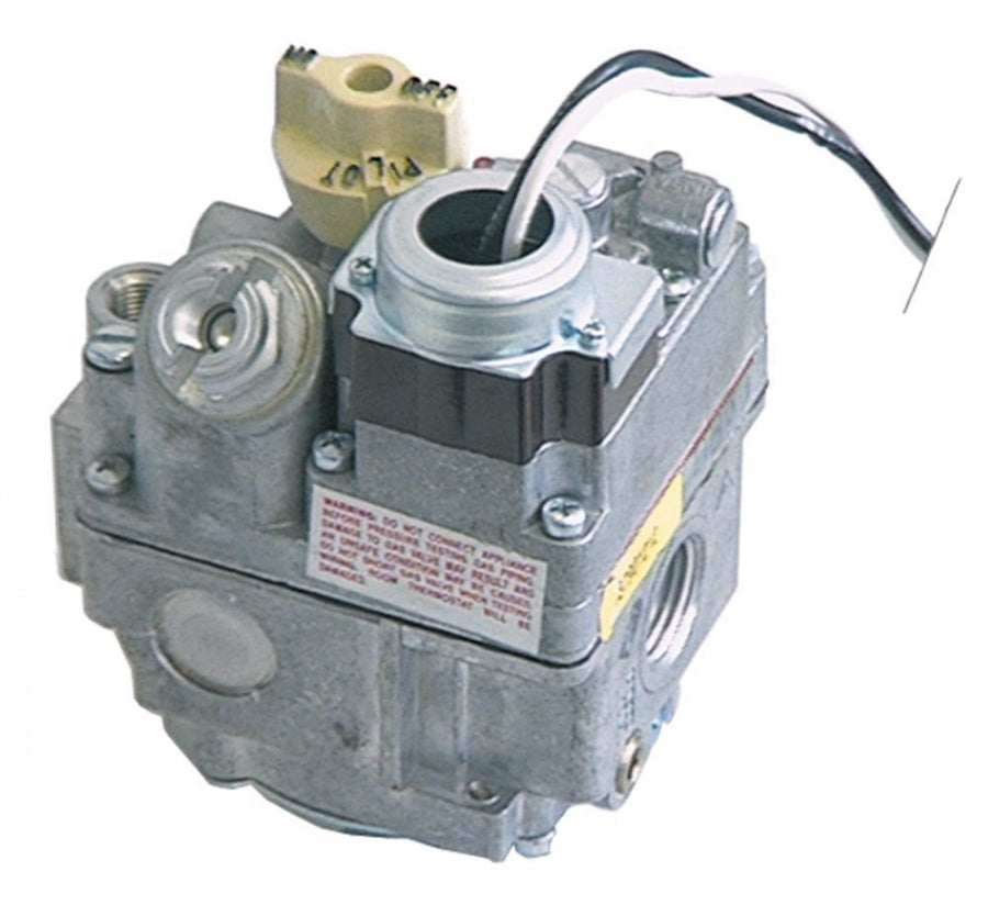 gas valve 120V 50/60Hz gas input ¾" gas outlet ¾" thermocouple connection 11/32"