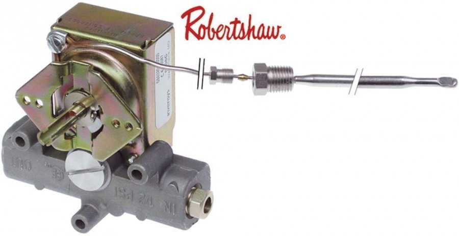 Valva de gaz termostatica GSE 020180000, temperatura maxima 93-190°C, intrare gaz M11x1 - Cod 580051