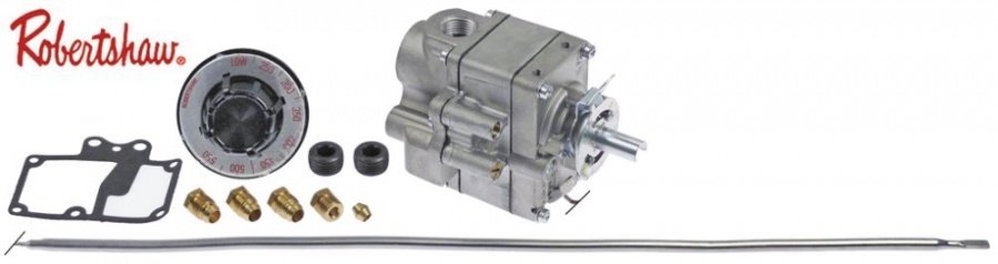 gas thermostat type FDTO 30654 93-287°C gas input 3/8" IT gas outlet 3/8" IT probe ø 5mm